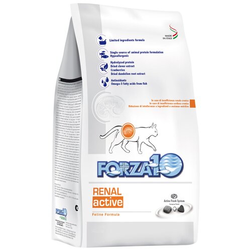 FORZA10 CAT RENAL ACTIVE для взрослых кошек при хронической почечной недостаточности (0,45 + 0,45 кг) фотография