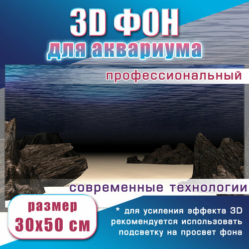 3Д фон 30 на 50см. для аквариума фотография