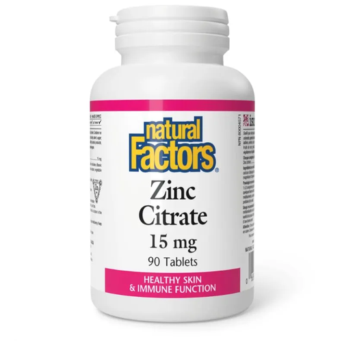 Natural Factors Zinc Citrate таб., 15 мг, 50 г, 90 шт. фотография