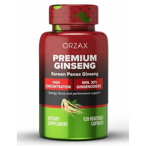 ORZAX Premium Ginseng / Орзакс Премиум корейский женьшень,120 капсул фотография